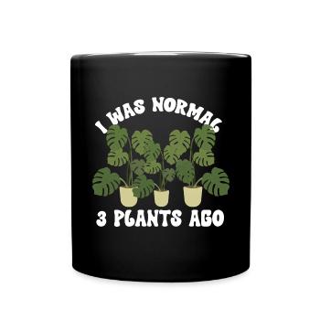 Monstera Deliciosa Albo Plante d’intérieur botanique - Mug uni - noir - Devant