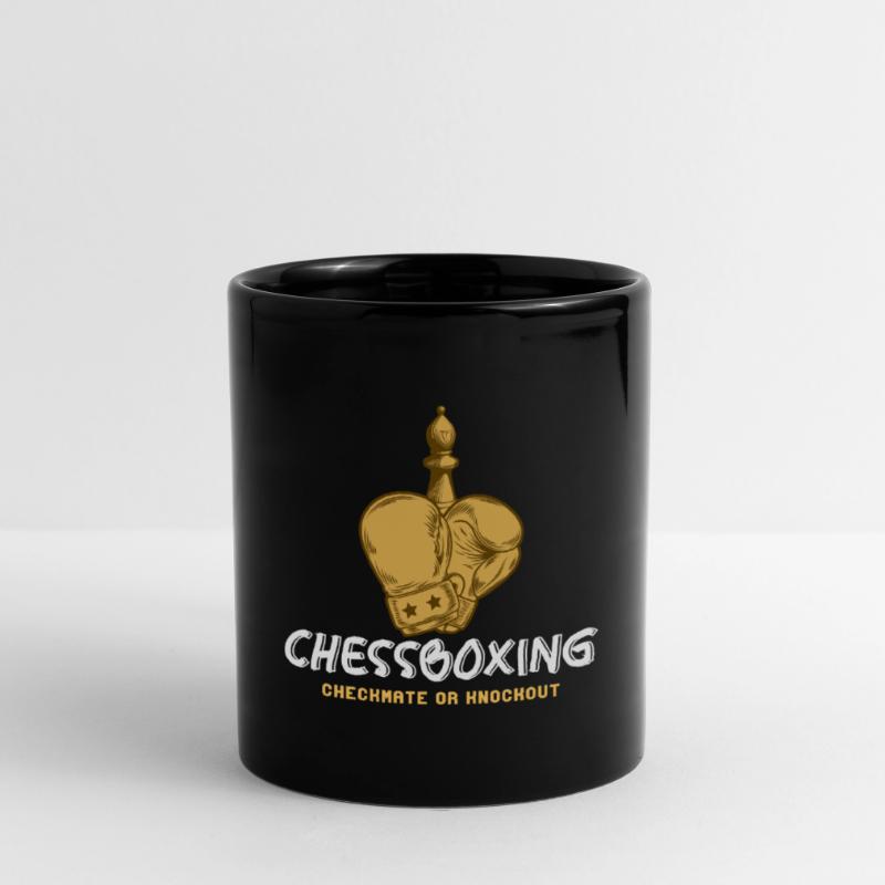 Schachboxen - Schachmatt Oder Knockout Schachboxen Tasse einfarbig
