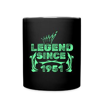 Geschenkidee 1951 - Tasse einfarbig - Schwarz - Vorne