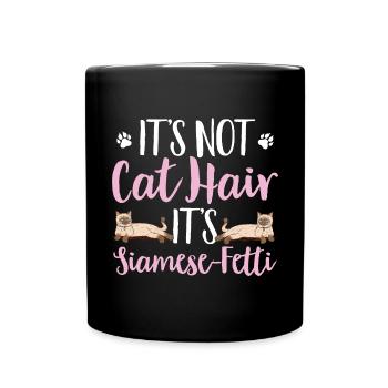 Siamkatze - Tasse einfarbig - Schwarz - Vorne
