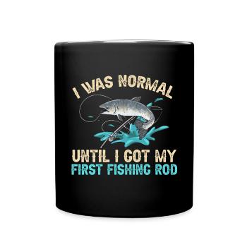 Pêche au saumon Pêcheur de saumon - Mug uni - noir - Devant