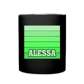 Cadeau pour Alessa - Mug uni - noir - Devant