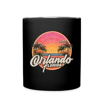 Florida Orlando USA Amerika - Tasse einfarbig - Schwarz - Vorne