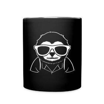 Sloths Anime Sloth Manga Sloth Sunglasses - Full Colour Mug - black - Front