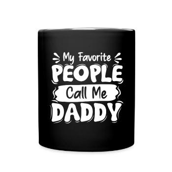 Dad Fathers Day Daddy Papa Funny Father´s Day - Full Colour Mug - black - Front