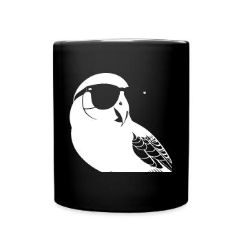Lustiger Vogel mit Sonnenbrille Cool Bourke's Parak - Tasse einfarbig - Schwarz - Vorne