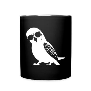 Lustiger Vogel mit Sonnenbrille Cool Bourke's Parak - Tasse einfarbig - Schwarz - Vorne