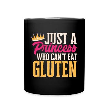 Gluten Free Gluten Intolerance - Full Colour Mug - black - Front