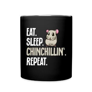 Chinchilla - Tasse einfarbig - Schwarz - Vorne