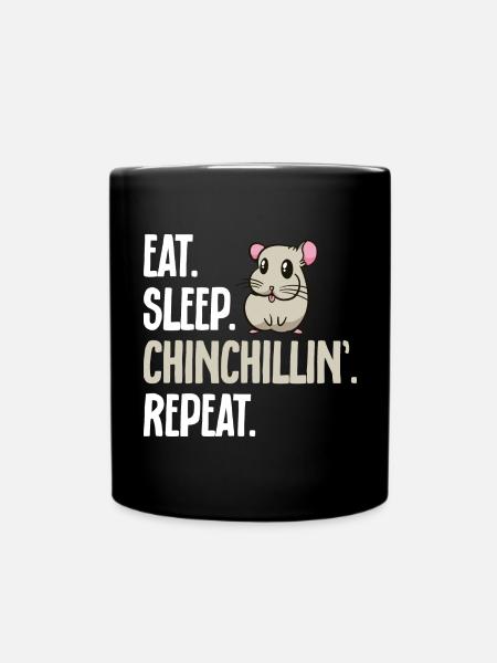 Chinchilla - Tasse einfarbig - Schwarz