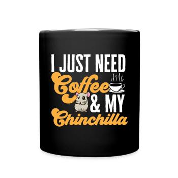 Chinchilla - Tasse einfarbig - Schwarz - Vorne
