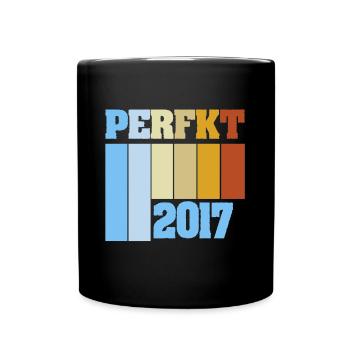 Perfekt 2017 - Tasse einfarbig - Schwarz - Vorne