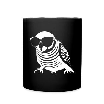 Lustiger Vogel mit Sonnenbrille Cool Bourke's Parak - Tasse einfarbig - Schwarz - Vorne