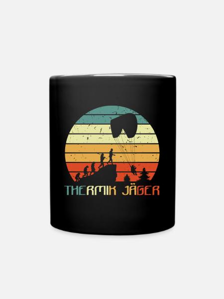 Thermiques Hunter Base Jumper Parapente Parapente - Mug uni - noir