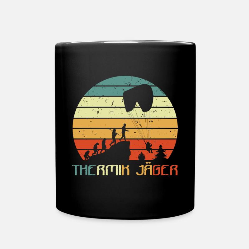 Thermiques Hunter Base Jumper Parapente Parapente - Mug uni - noir