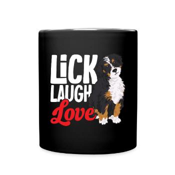 Bernedoodle Dog - Full Colour Mug - black - Front