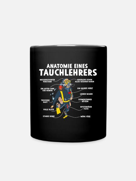 Anatomie d’un instructeur de plongée - Mug uni - noir