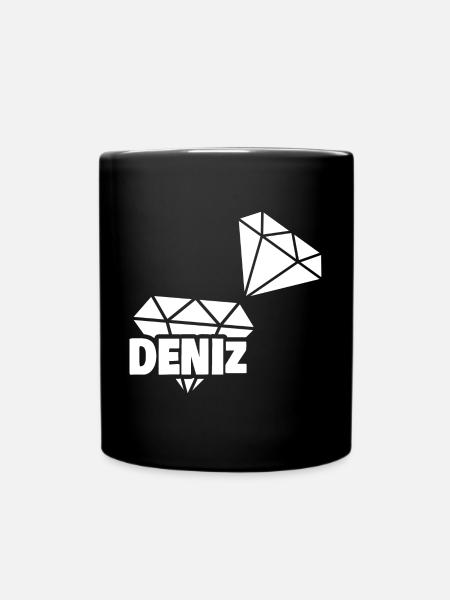 Deniz als Kostbar - Tasse einfarbig - Schwarz