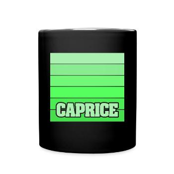 Geschenk für Caprice - Tasse einfarbig - Schwarz - Vorne