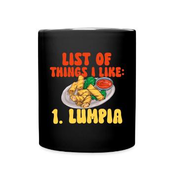 Lumpia Cuisine philippine Philippines - Mug uni - noir - Devant