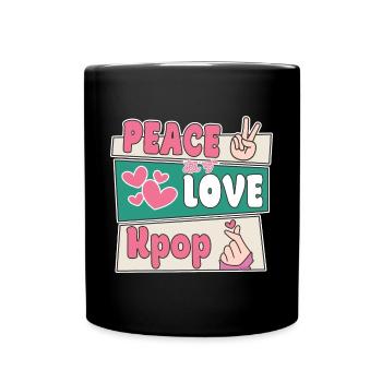 Fun Korean Design - A Must-Have for K-Pop - Full Colour Mug - black - Front