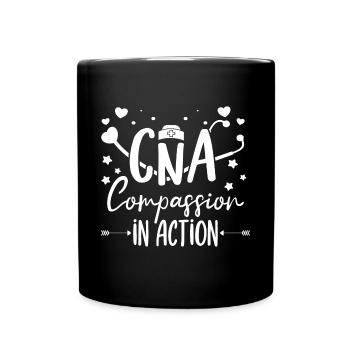 CNA Nursing Quotes Certified Nurse Assistant Gifts - Tasse einfarbig - Schwarz - Vorne