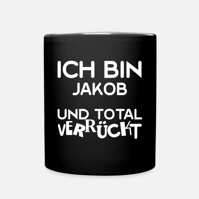 Vorname Jakob - Tasse einfarbig - Schwarz