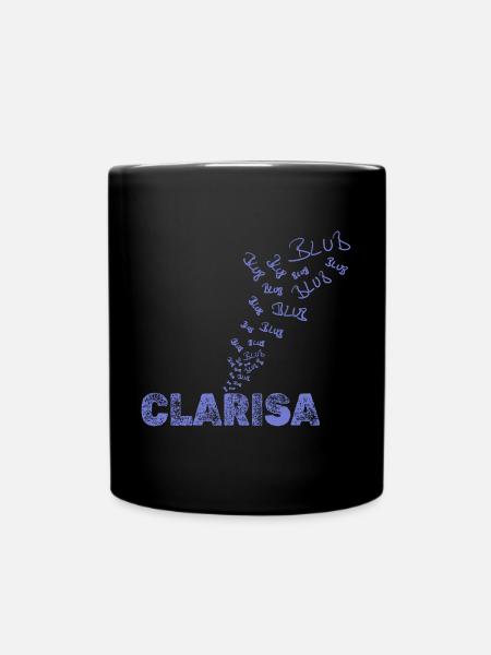 Geschenk für Clarisa - Tasse einfarbig - Schwarz