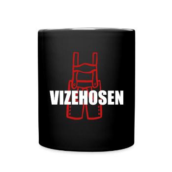 Vizehosen - Leverkusen - Deutscher Meister 2024 - Tasse einfarbig - Schwarz - Vorne