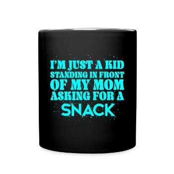 I'm just a child standing in front of my mother - Full Colour Mug - black - Front