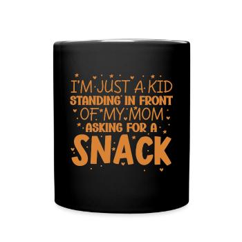 I'm just a child standing in front of my mother - Full Colour Mug - black - Front