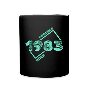 1983 - Tasse einfarbig - Schwarz - Vorne