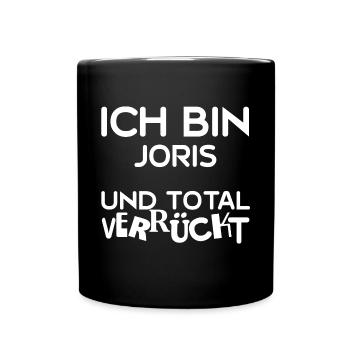 Joris comme prénom - Mug uni - noir - Devant
