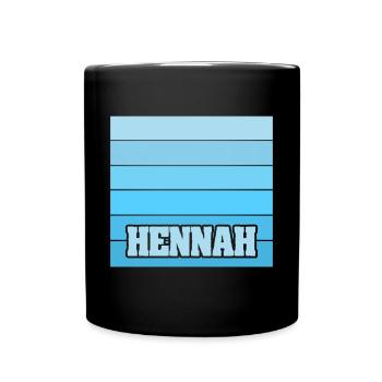 Woman's name Hennah - Full Colour Mug - black - Front