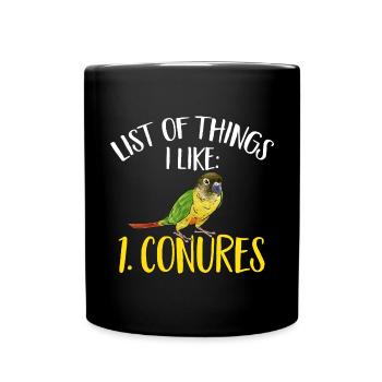 Molina Parakeet Parrot Bird Parakeet - Full Colour Mug - black - Front