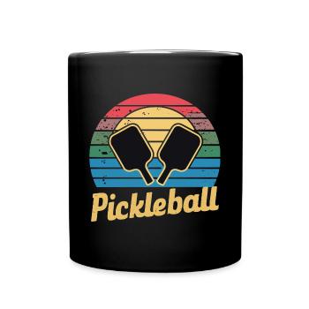 Pickleball für einen Pickleballspieler - Tasse einfarbig - Schwarz - Vorne