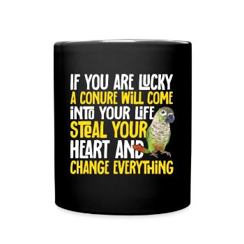 Molina Parakeet Parrot Bird Parakeet - Full Colour Mug - black - Front