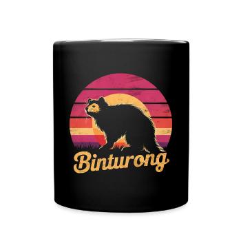 Binturong Bearcat Geschenk - Tasse einfarbig - Schwarz - Vorne