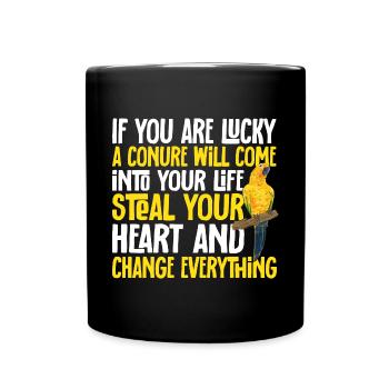Parakeet, Parrot, Parakeet, Bird - Full Colour Mug - black - Front