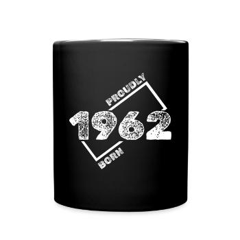 Born in 1962 - Full Colour Mug - black - Front