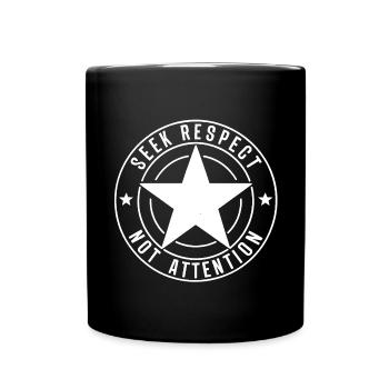 SEEK RESPECT - Full Colour Mug - black - Front