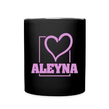 Aleyna - Tasse einfarbig - Schwarz - Vorne