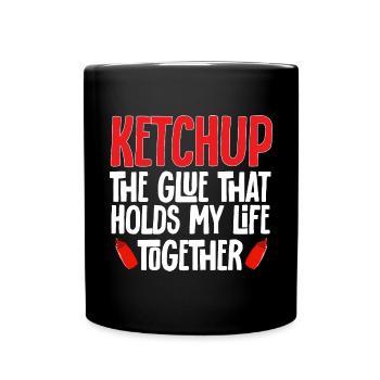 Ketchup Tomatenketchup - Tasse einfarbig - Schwarz - Vorne