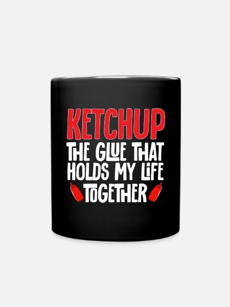 Ketchup Tomatenketchup - Tasse einfarbig - Schwarz