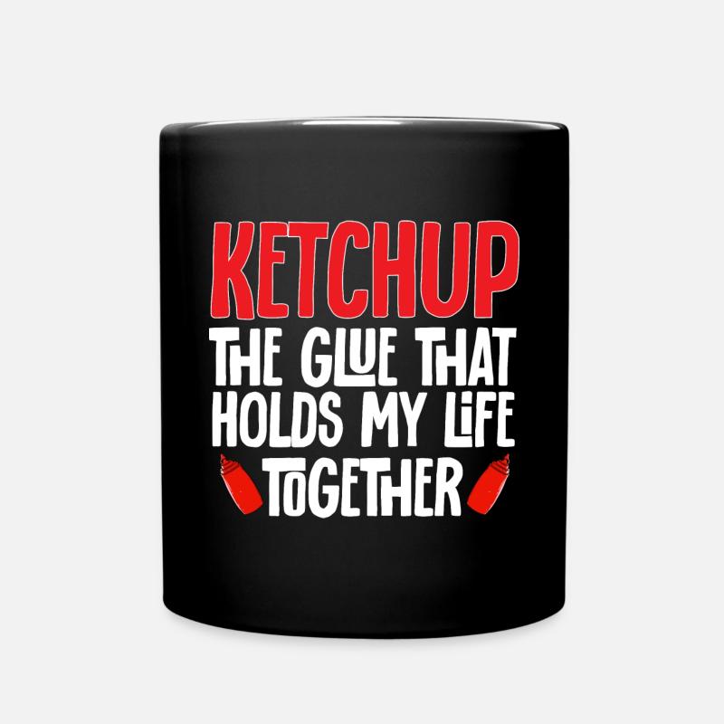 Ketchup Tomatenketchup - Tasse einfarbig - Schwarz