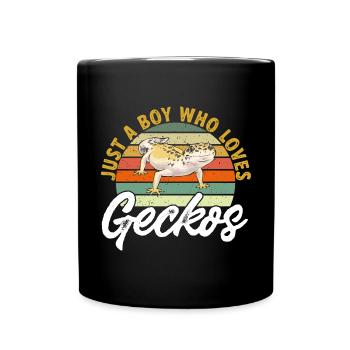 Gecko léopard Gecko reptile gecko de compagnie - Mug uni - noir - Devant
