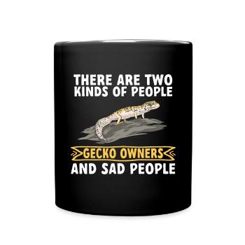 Gecko léopard Gecko reptile gecko de compagnie - Mug uni - noir - Devant