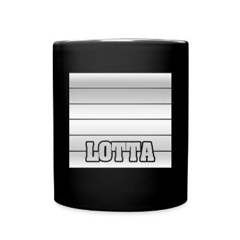 Tochter Lotta - Tasse einfarbig - Schwarz - Vorne