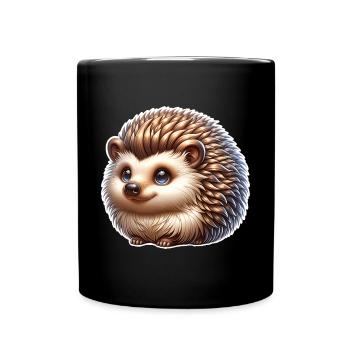 Hérisson - Mug uni - noir - Devant