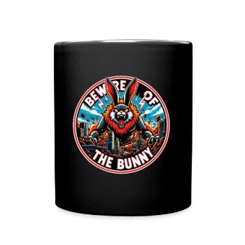 Attention à la catastrophe du lapin - Mug uni - noir - Devant